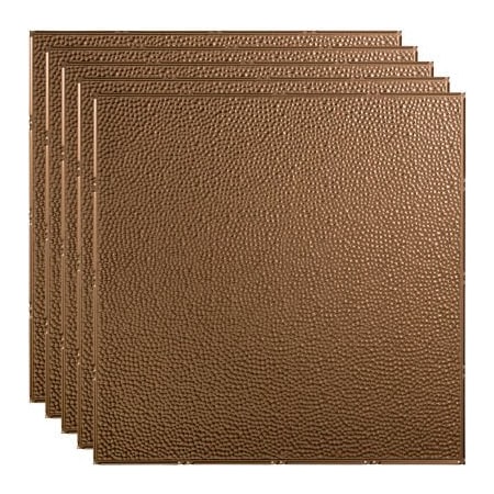 Acoustic Ceiling Products Fasade Border Fill - 23-3/4" x 23-3/4" PVC Lay In Tile in Argent Bronze - PL5928